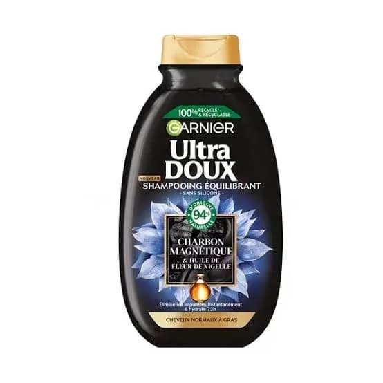Garnier Ultra Doux Shampoo Charbon Noir 200ml