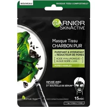 Garnier Skin Active Masque Tissu Charbon Pur
