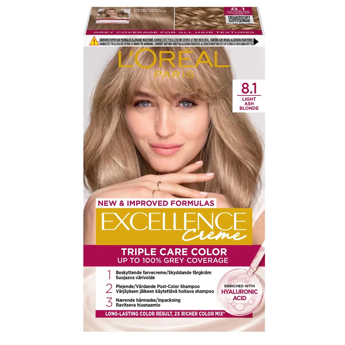L’Oréal Excellence 8.1 Blond clair cendré