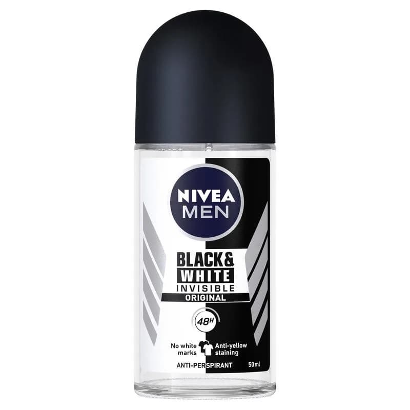 NIVEA Bille Homme Invisible Black & White 50 ml