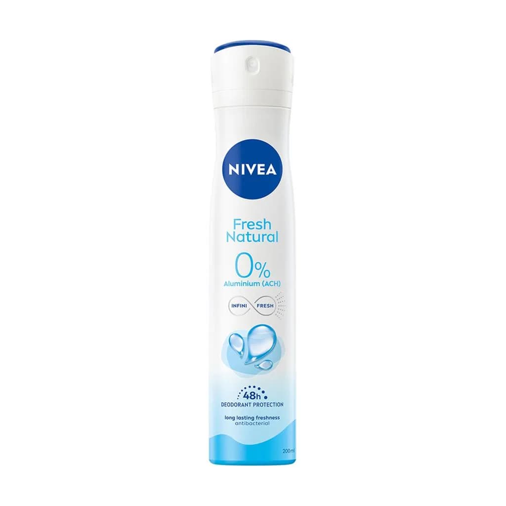 NIVEA déodorant femme FRESH NATURAL 0% ALU 200ML