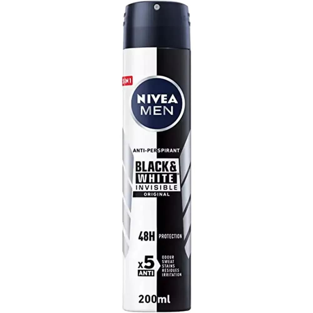 NIVEA déodorant homme INVISIBLE BLACK & WHITE 200ML