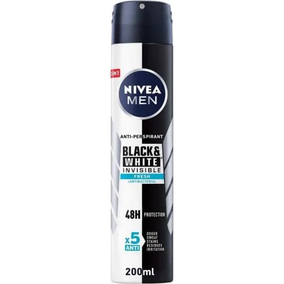 NIVEA déodorant homme BLACK & WHITE FRESH 200ML