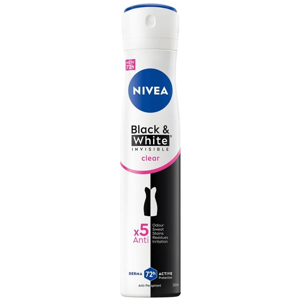 NIVEA déodorant femme BLACK & WHITE CLEAR 200ML