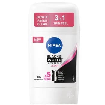 NIVEA STICK FEMME INVISIBLE BLACK & WHITE 50ML