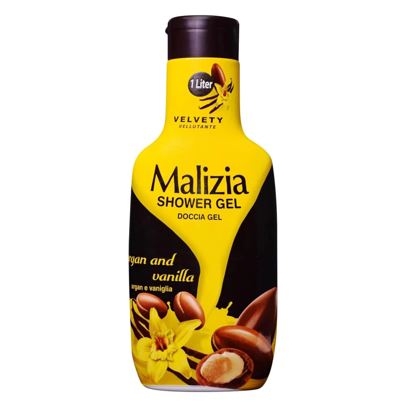 MALIZIA Gel Douche 3-en-1 Argan et Vanille 1000 ml