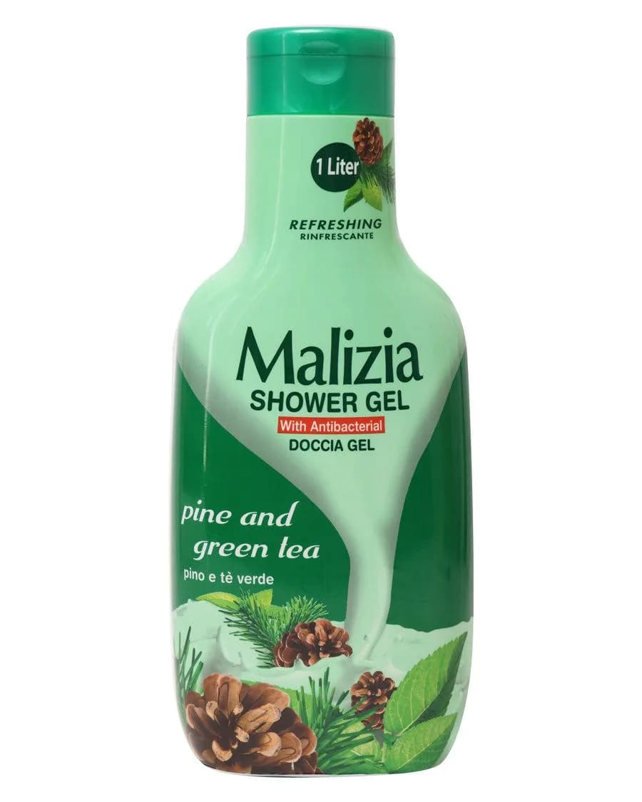 MALIZIA Gel Douche Pine et Green Tea 1000 ml