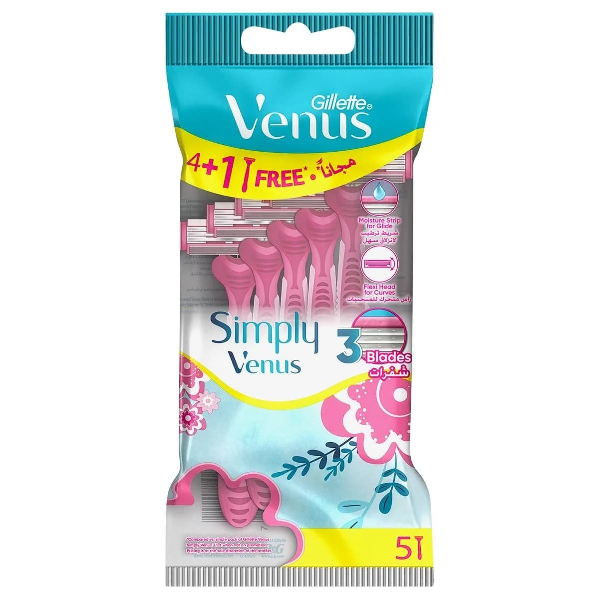 GILLETTE Rasoirs pour femme Simply Venus 3 (4+1)