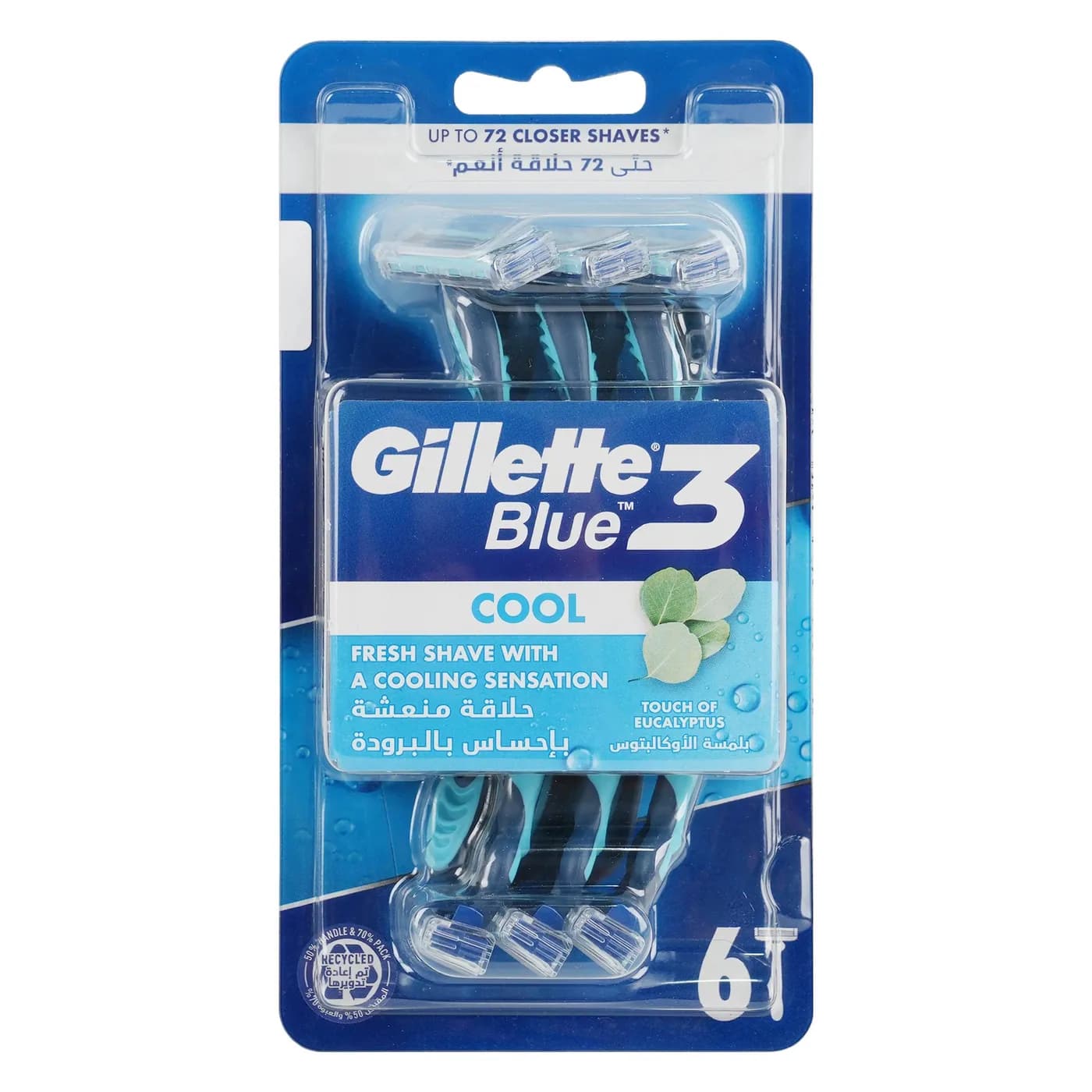 GILLETTE Blue III Cooling 6 pièces