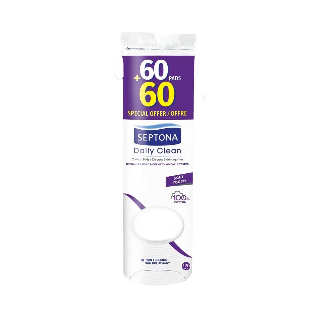 SEPTONA Cotton Disques Soft Touch 60+60 pièces