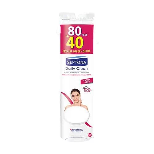 SEPTONA Cotton Disques Soft Touch 80+40 pièces