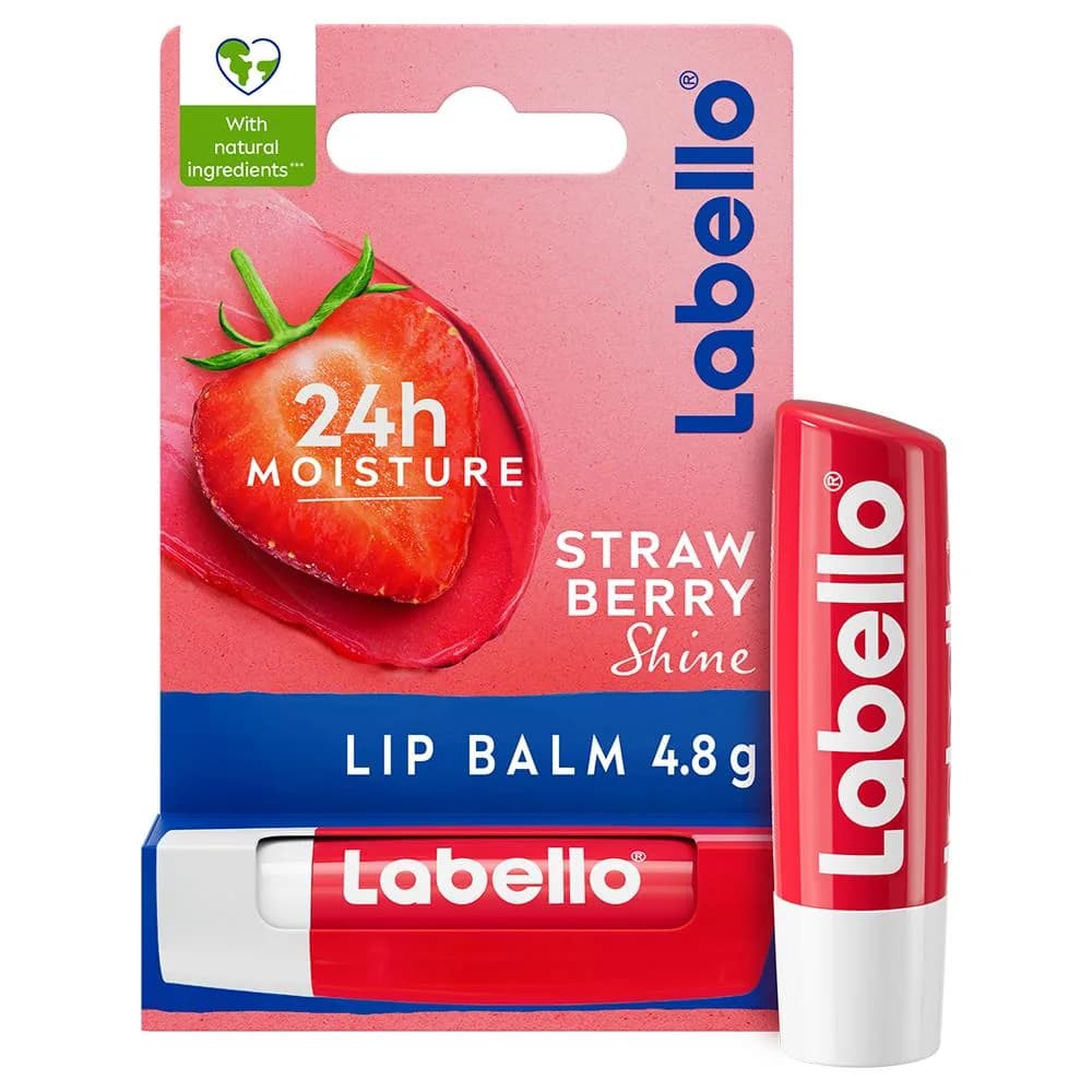 LABELLO Strawberry Shine - Baume à lèvres hydratant