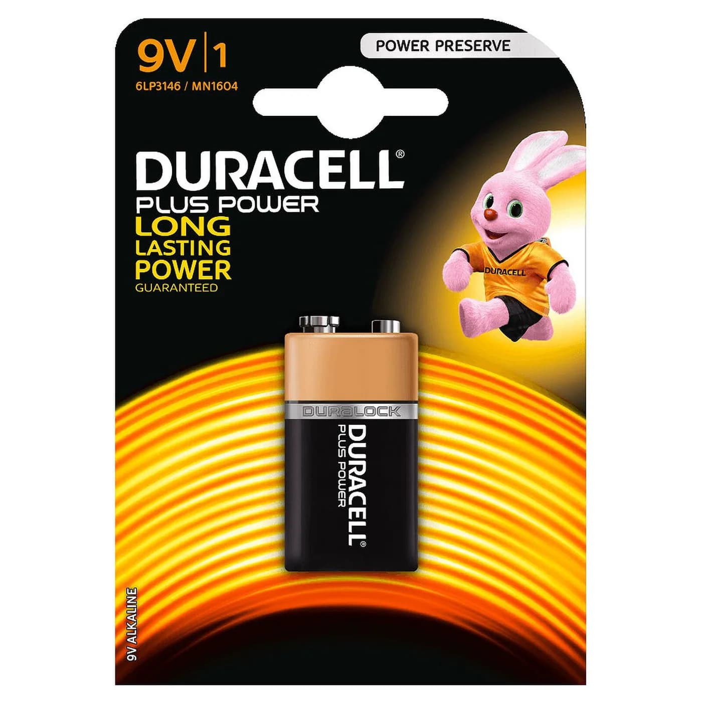 DURACELL Plus Power Pile Alcaline 9 V