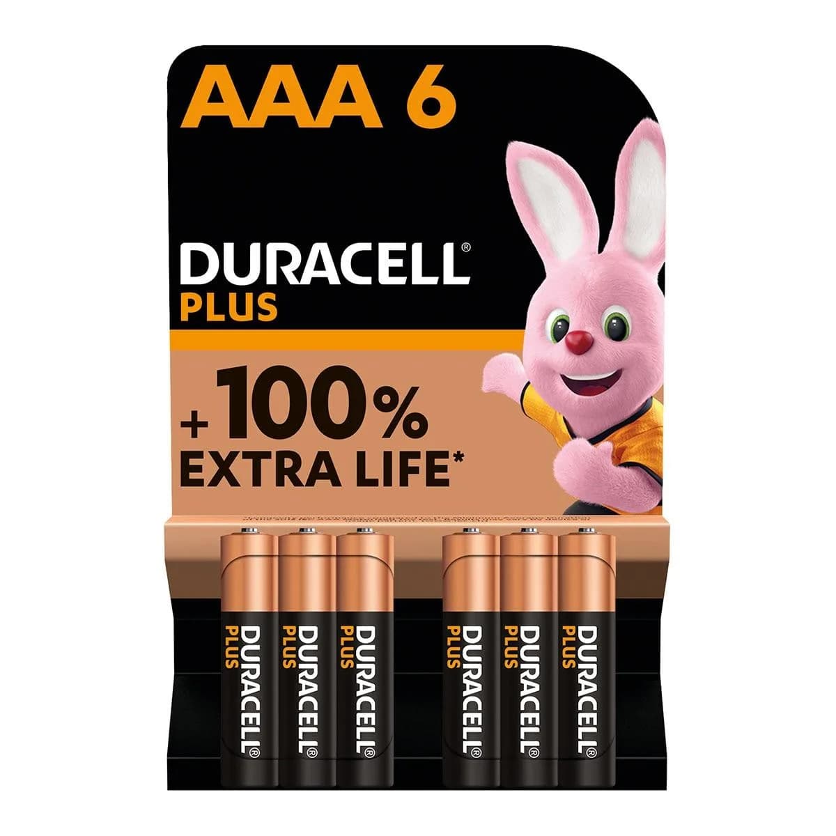 DURACELL Plus Power AAA Pack de 6 piles alcalines 1,5 V