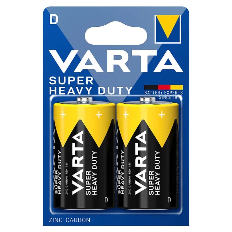 VARTA SUPERLIFE D R20 Pack de 2 piles 1,5 V