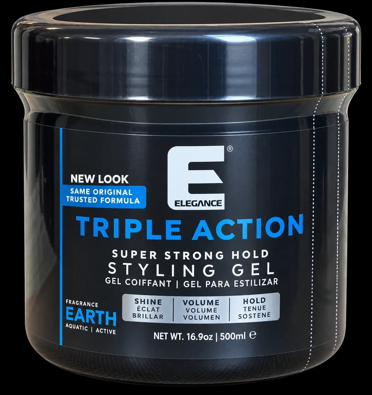 Elegance Triple Action Super Strong Hold Styling Gel Earth 500 ml