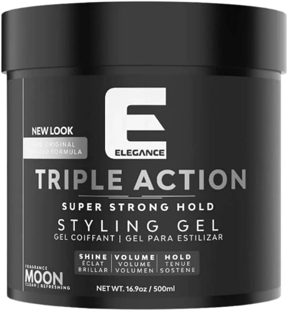 Elegance Triple Action Super Strong Hold Styling Gel MOON 500 ml