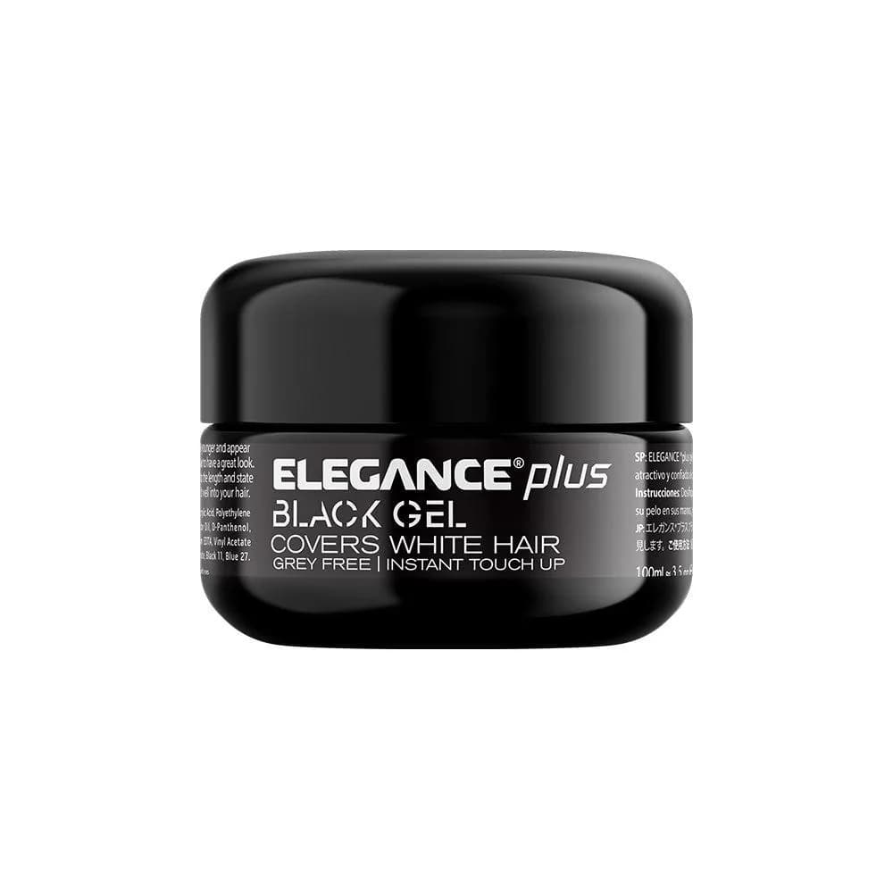ELEGANCE Black Gel Couvre-Cheveux Blancs 100 ml