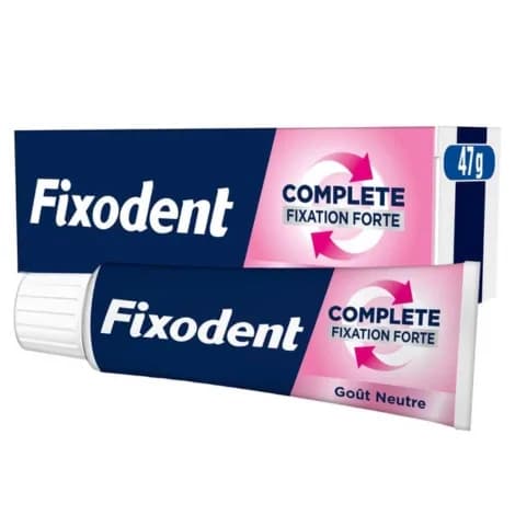 FIXODENT Crème Adhésive Fixation Forte Goût Neutre 47 g