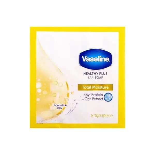 VASELINE Lot de 3 Pains de Savon Hydratation Complète