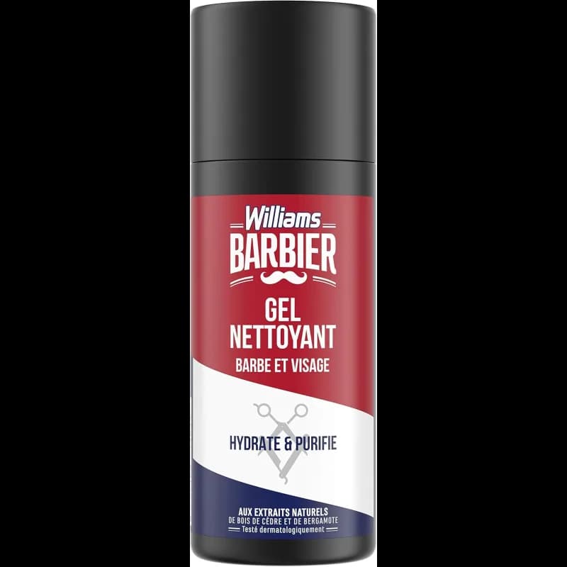 WILLIAMS Gel Nettoyant Barbe et Visage 150 ml